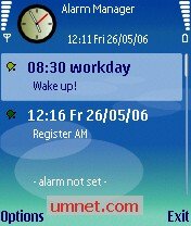game pic for Alarm Manager for S60 3rd Edition S60 3rd